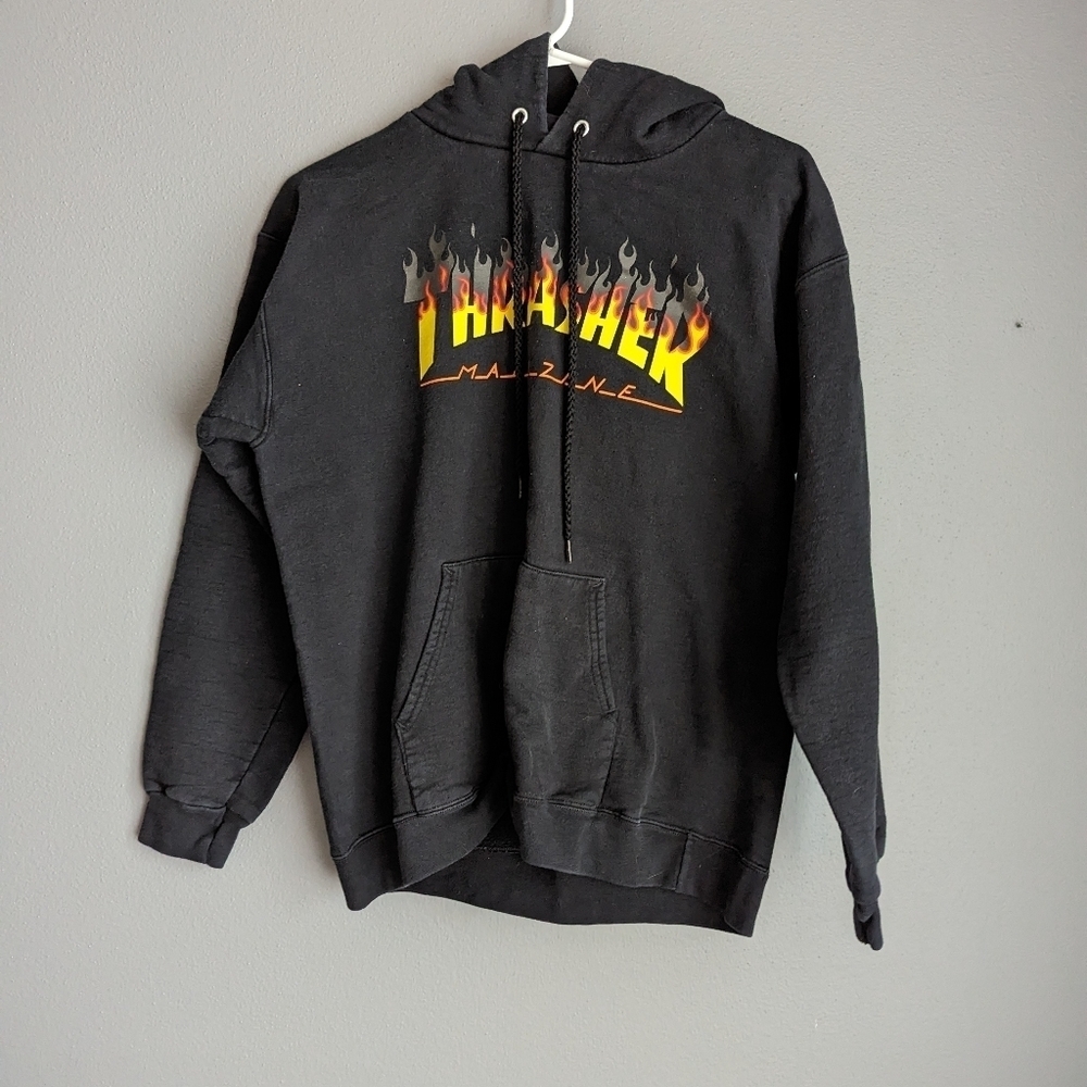 Thrasher Sweatshirt. Unisex sweatshirt. Size small sweatshirt. Thrasher brand.